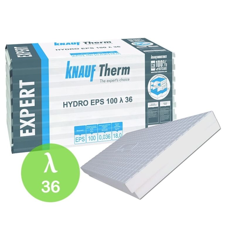Styropian fundamentowy KNAUF EXPERT HYDRO EPS 100 λ 36 15cm frez