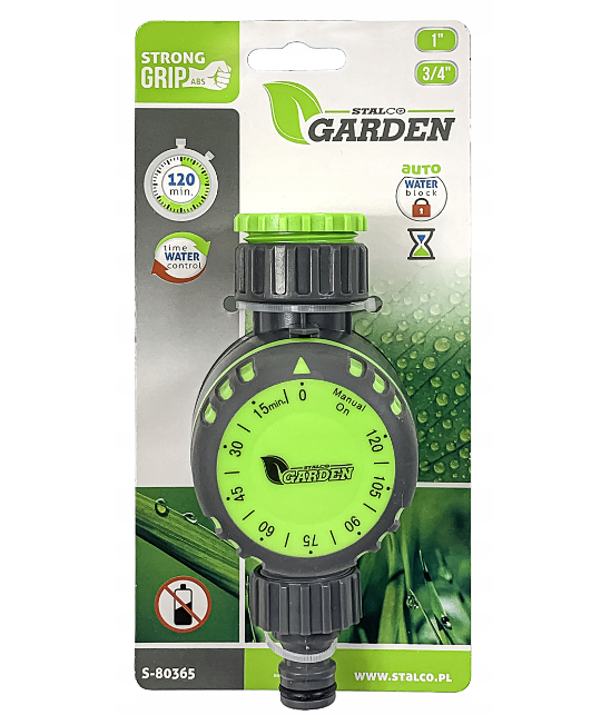 Szybkozłącze zegar przepływu wody 2K Garden Stalco S-80365