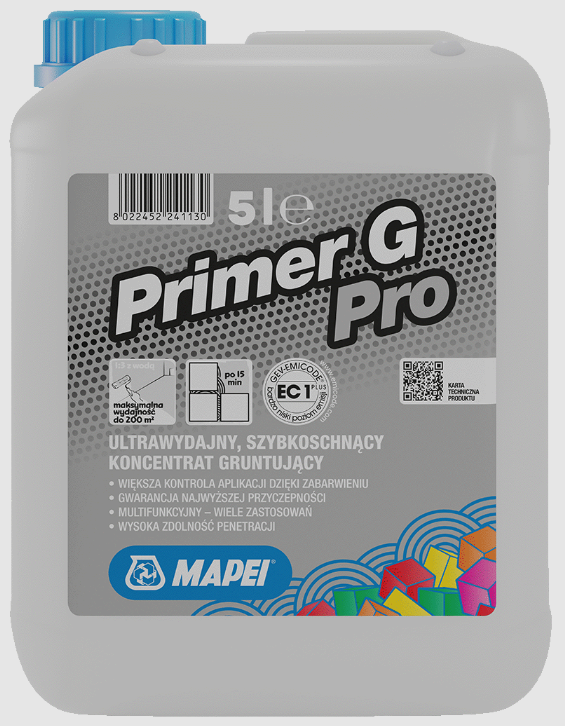 Koncentrat Grunt Mapei Primer G PRO 5L do wewnątrz