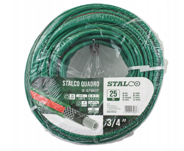 Wąż ogrodowy 3/4"x25mb Stalco S-37807