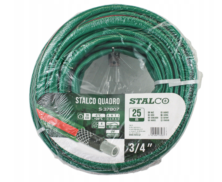 Wąż ogrodowy 3/4″x25mb Stalco S-37807