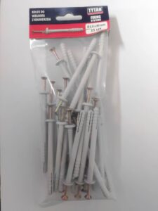 Tytan Kołek do wbijania z kołnierzem 6x80mm 35szt