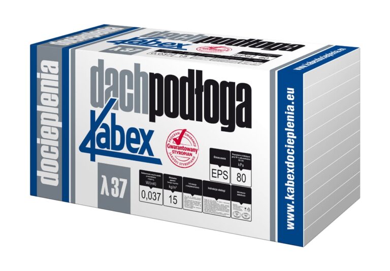 Kabex Styropian Dach Podłoga EPS 80 Λ 37 gr 8cm