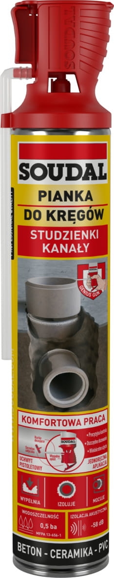 Pianka montażowa do kręgów Soudal B3 750ml