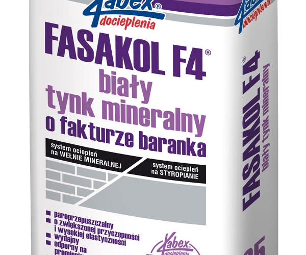 Tynk Kabex Fasakol F4 szlachetna mineralna zaprawa tynkarska