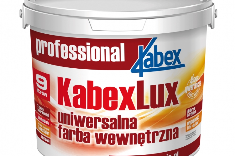 Farba do wnętrz Kabex – Dyspersyjna farba nawierzchniowa KabexLux