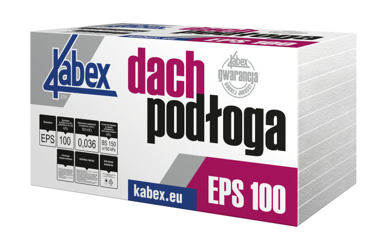 Styropiany do izolacji termicznej Kabex Dach Podłoga EPS100 λ 36